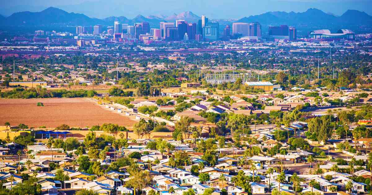 Panoramic view of Phoenix AZ